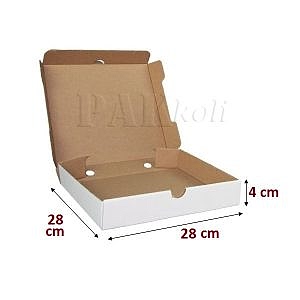 Bakı beyaz pizza kutusu 28 lik